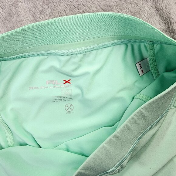 Ralph Lauren RLX Skort Women L Mint Green Pleated Performance Cruise Golf Tennis - Picture 8 of 11
